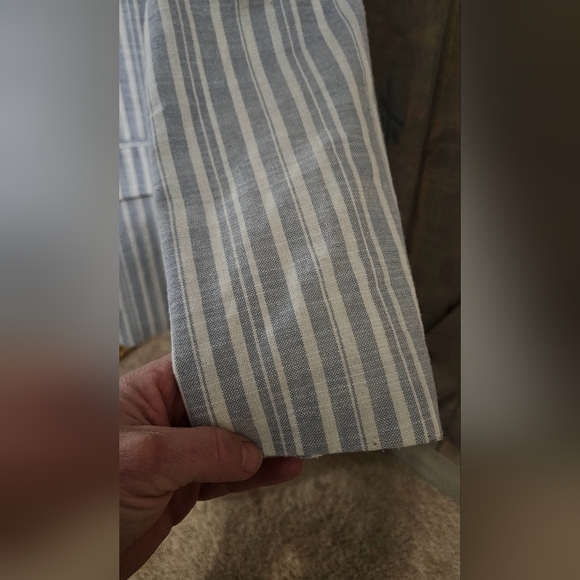 ENTRO Cotton/linen Striped Blazer dove Blue. Size Small NWT - Picture 11 of 16